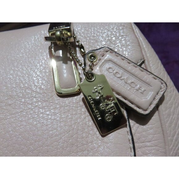 COACH 2013 Madison Madeline East West Crossbody Pale Blush Pink Leather Satchel - Picture 8 of 13